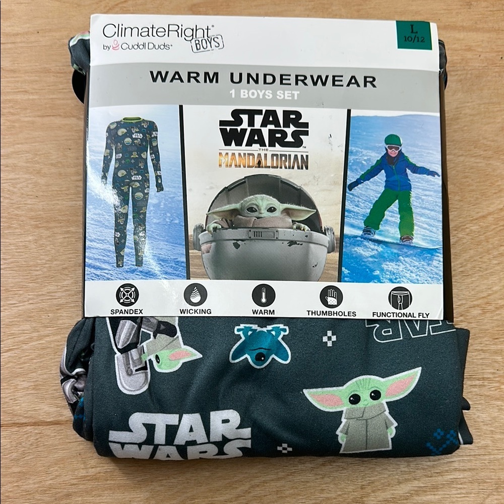 Cuff‎ Star Wars Mandalorian Boys Warm Underwear Set